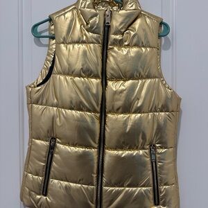 Michael Kors Metallic Gold Vest NWT